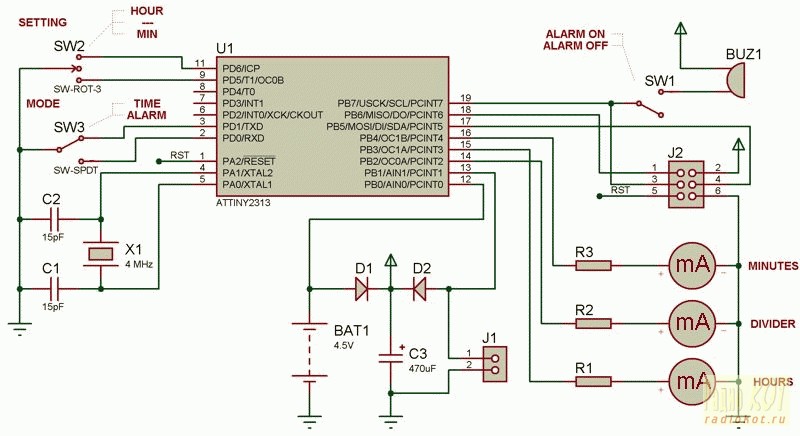 Стрелочные часы ATtiny2313 - Страница 8 - Форум KAZUS.RU