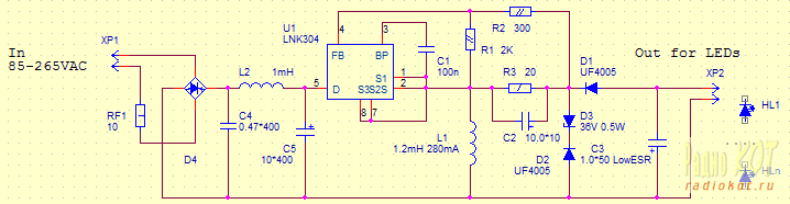 Lnk304gn даташит на русском схема включения