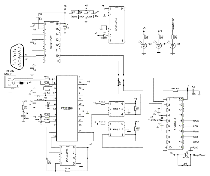 Схема AVR910